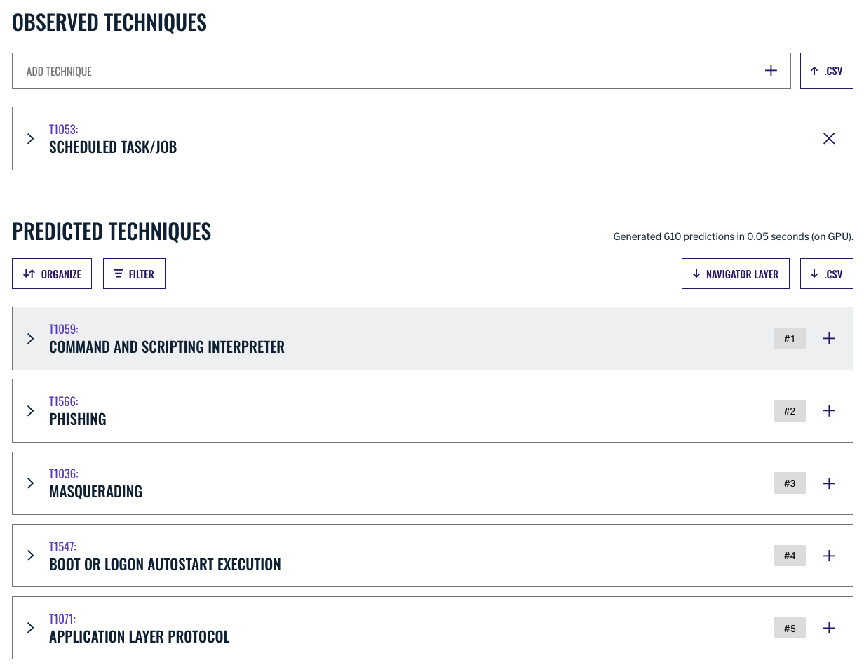 TIE mapping for Scheduled Tasks